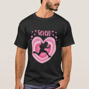 Kinder 7 jaar oud Cute American Football Birthday T-shirt