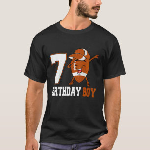 Kinder 7 Jaar Oud Dabbing Football 7e Verjaardag J T-shirt