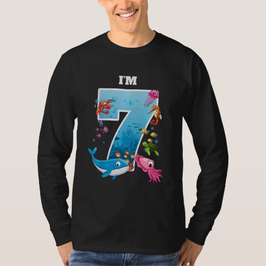 Kinder 7 jaar oud Zee van de vogelgriep T-shirt (Voorkant)