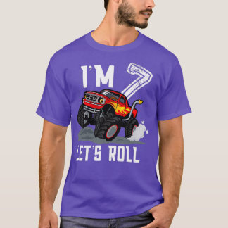 Kinder 7 jaar oude 7e verjaardag Jongen Monster Tr T-shirt