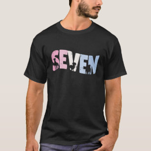 Kinder 7 jaar oude kotterhond zestiende dag meisje t-shirt