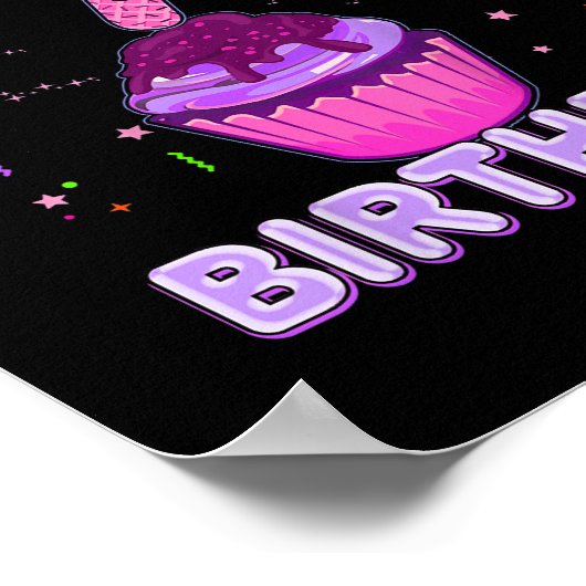 Kinder 7-jarig meisje Het is mijn zevende verjaard Poster (Hoek)