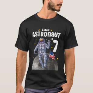 Kinder 7-jarige geschenken Deze astronaut is 7e ve T-shirt