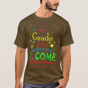Kinder 7e graad hier kom ik T T-shirt