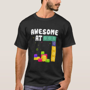 Kinder 7e straten van het gebouw van de dag Blokke T-shirt