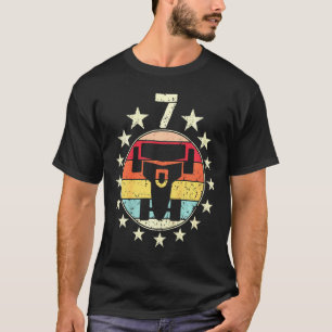 Kinder 7e Verjaardag Auto Race Zevende 7 Jaar Oud T-shirt
