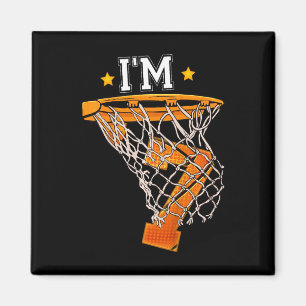 Kinder 7e Verjaardag Basketbal Ik ben 7 Jongen Mei Magneet