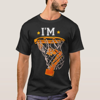 Kinder 7e Verjaardag Basketbal Shirt Ik ben 7 Boy