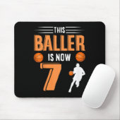 Kinder 7e verjaardag Basketball - deze bezoeker is Muismat (Met muis)