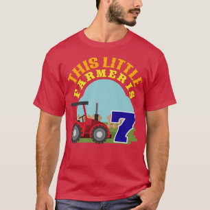 Kinder 7e verjaardag Deze kleine boer is 7 Boerder T-shirt