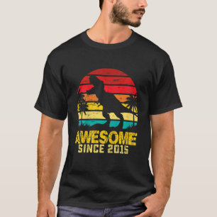 Kinder 7e verjaardag Dinosaur Geweldige 2015 7 jaa T-shirt