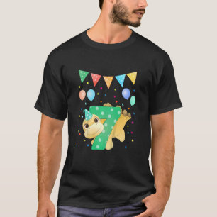 Kinder 7e verjaardag dinosaurus dino met nummer ze t-shirt