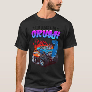 Kinder 7e verjaardag Jongen Blaze Car 7 jaar oud M T-shirt