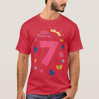 Kinder 7e verjaardag Meisje Princess Butterfly Cut T-shirt