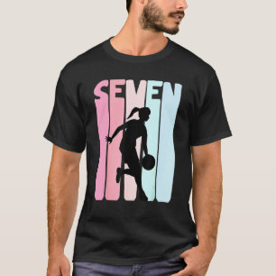 Kinder 7e verjaardag Retro Basketball Girls 7 jaar T-shirt
