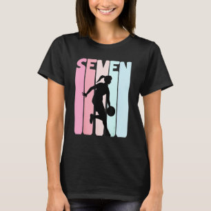 Kinder 7e verjaardag Retro Basketball Girls 7 jaar T-shirt