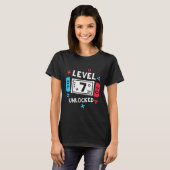 Kinder 7e Verjaardag Shirt Boy Level 7 Ontgrendeld (Voorkant volledig)