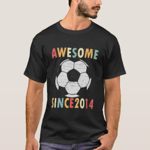 Kinder 7e verjaardag Voetbal 7 jaar oud vii T-shirt