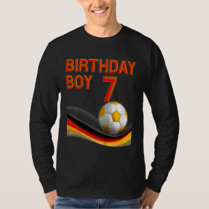 Kinder 7e Verjaardags Jongen Voetbal 7 Jaar Oud Ki T-shirt