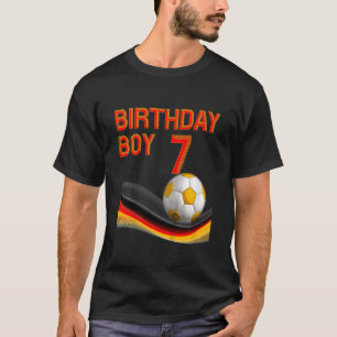 Kinder 7e Verjaardags Jongen Voetbal 7 Jaar Oud Ki T-shirt