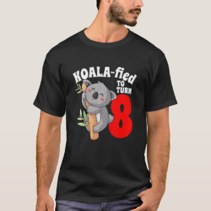Kinder 8 Jaar Oud Koala Verjaardag Leuk Koalafied T-shirt