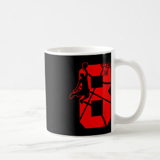 Kinder 8 jaar oude achtste Basketball Birthday Par Koffiemok