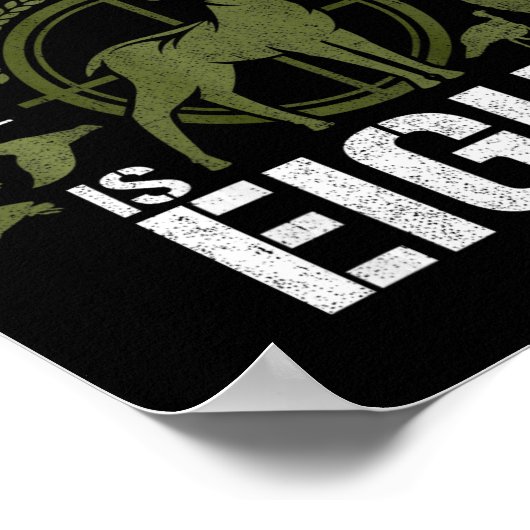 Kinder 8-jarige jachtdag: Duck Deer H Poster (Hoek)