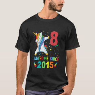 Kinder 8-jarige meisjes Tiener abbing Unicorn 8e B T-shirt