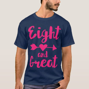 Kinder 8e verjaardag - acht en groot t-shirt