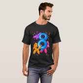 Kinder 8e verjaardag ballondierballon Gevoelig B T-shirt (Voorkant volledig)