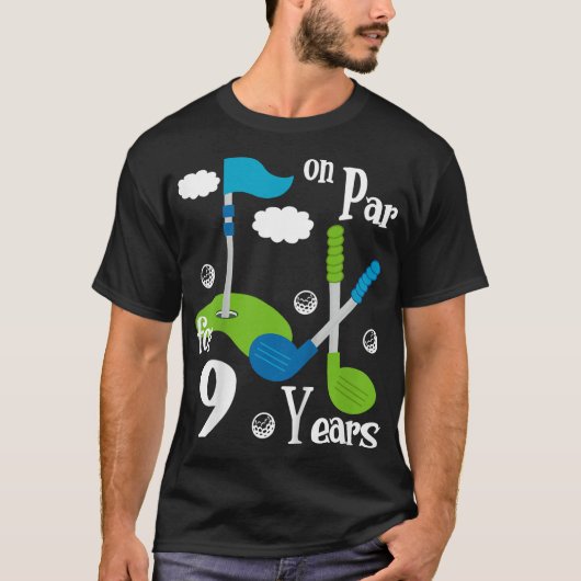 Kinder 8e Verjaardag Golf Funny Golfer 8 Jaar Oud  T-shirt (Voorkant)