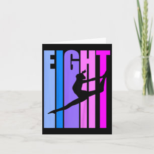 Kinder 8e Verjaardag Gymnastiek Meisjes Gymnast Da Kaart