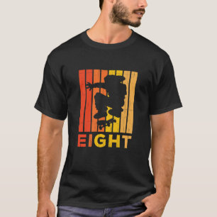 Kinder 8e verjaardag skater Boy Girl 8 jaar oud Sc T-shirt