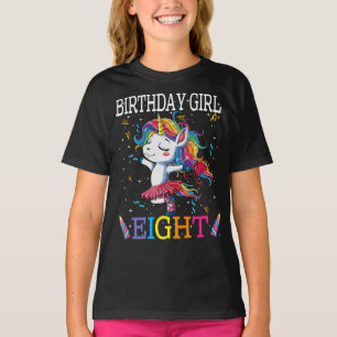 Kinder 8e verjaardag Unicorn Outfit, 8e verjaardag T-shirt