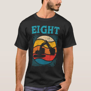 Kinder 8e verjaardag van de aanleg van de opgraver t-shirt