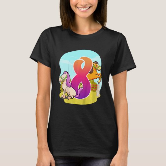 Kinder 8e vogelverschrikkerpaard Ei T-shirt (Voorkant)