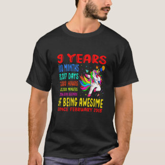 Kinder 9 jaar Geweldige 9 dagen Kinder da T-shirt