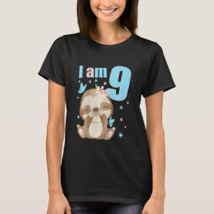 Kinder 9 jaar oud 9 jaar oud, ongeschikt voor jong t-shirt