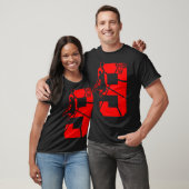 Kinder 9 jaar oud 9e Basketball Birthday Partythem T-shirt (Unisex)