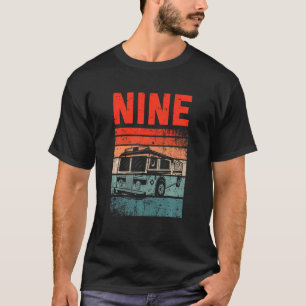 Kinder 9 jaar oud 9e verjaardag Jongen brandweervu T-shirt