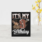 Kinder 9 jaar oud Het is mijn 9e verjaardag Footba Kaart (Gele Bloem)