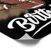 Kinder 9 jaar oud Het is mijn 9e verjaardag Footba Poster (Hoek)