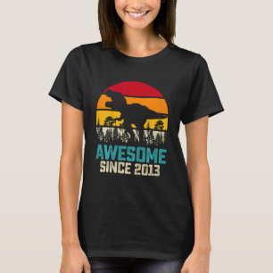 Kinder 9 Jaar Oud Jongen 9e Verjaardag Dinosaurus T-shirt