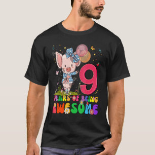 Kinder 9 jaar oud Tiener 9e verjaardag jongens mei T-shirt