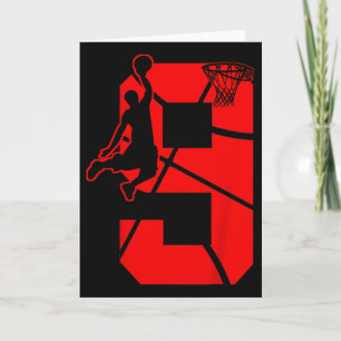 Kinder 9 jaar oude 9e Bysketbyll verjaardagsfeestj Kaart