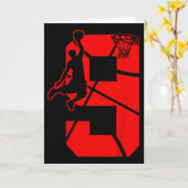 Kinder 9 jaar oude 9e Bysketbyll verjaardagsfeestj Kaart (Gele Bloem)