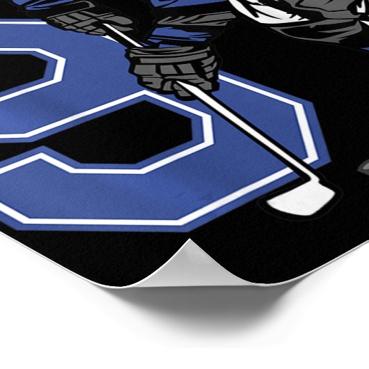 Kinder 9-jarige ijskap Gedekte verjaardag Partij 9 Poster (Hoek)