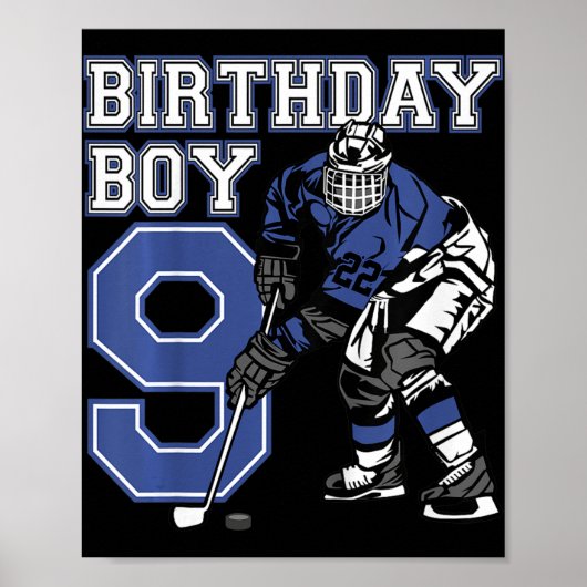 Kinder 9-jarige ijskap Gedekte verjaardag Partij 9 Poster (Voorkant)