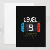 Kinder 9-jarige jongen 9 jaar oude videogames G Save The Date (Voorkant / Achterkant)