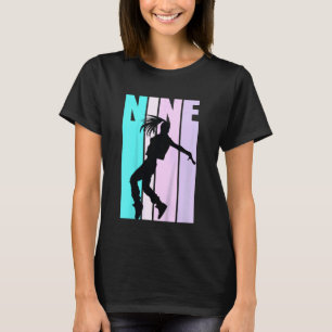 Kinder 9e Dansverjaardag voor Meisjes Hiphop Dance T-shirt